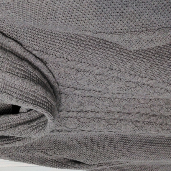 Jeanne Pierre Size L Gray Cowl Neck Sweater - Picture 2 of 7
